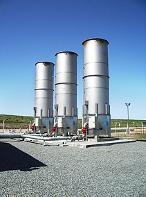 Landfill gas flare - source Hoffsetter