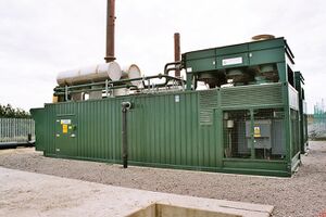 A typical landfill gas engine